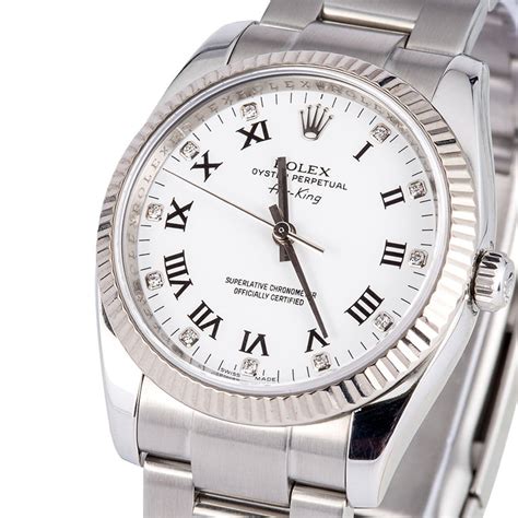 rolex oyster perpetual air-king white dial watch 114234|Rolex Air.